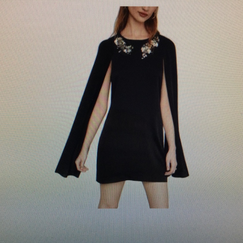 Mini cape dress